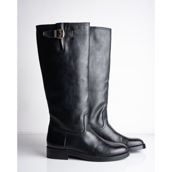 Zara Black Over the Knee Boots - Picture 7 of 8